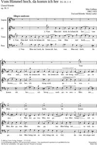 Gulbins: Vom Himmel hoch, da komm ich her (Op.56 no. 3; DDur)