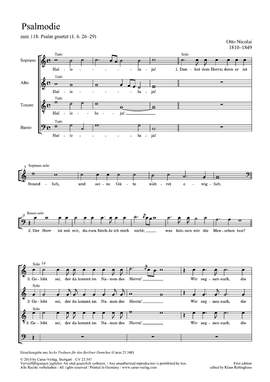 Nicolai: Psalmodie
