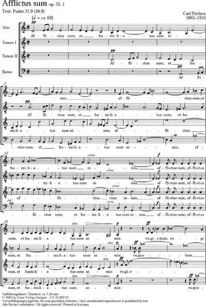Nielsen: Afflictus sum (Op.55 no. 1)