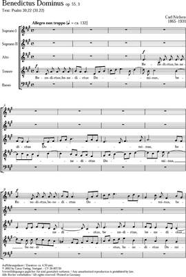 Nielsen: Benedictus Dominus (Op.55 no. 3; ADur)
