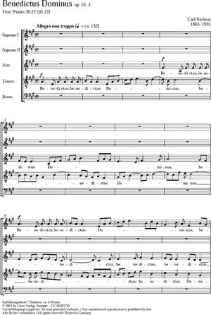 Nielsen: Benedictus Dominus (Op.55 no. 3; A-Dur)