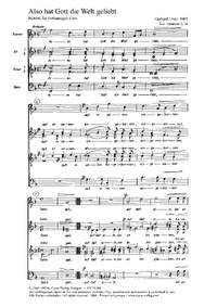 Linde: Also hat Gott die Welt geliebt (Op.46 no. 1)