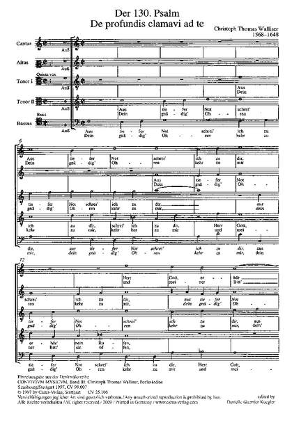 Walliser: Der 130. Psalm