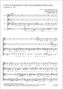 Herzogenberg: Soll ich denn auch des Todes Weg (Op.102,2)