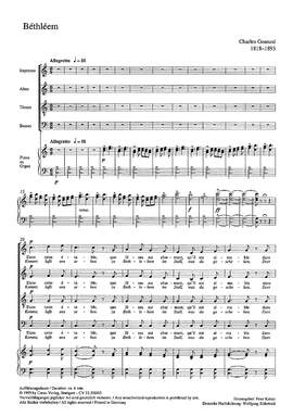 Gounod: Béthléem (Bethlehem; Kommt, laßt uns sehen)