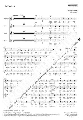 Gounod: Béthléem (Bethlehem; Kommt, laßt uns sehen)