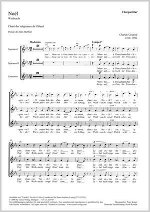 Gounod: Noël (Weihnachtslied; Steigt auf zu Gott)