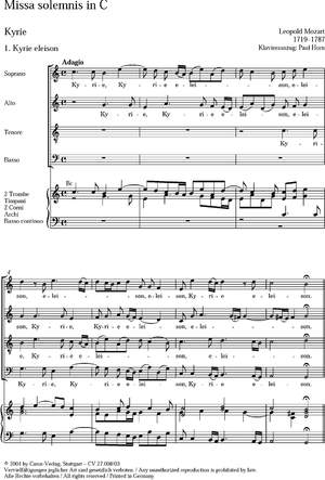 Mozart: Missa solemnis in C