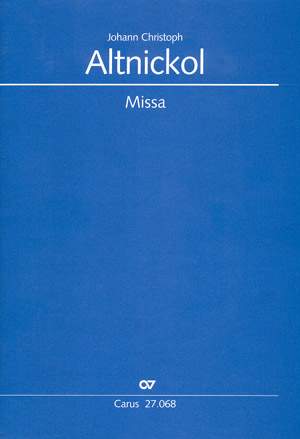 Altnickol: Missa  in d