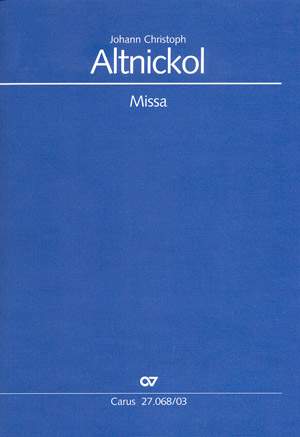 Altnickol: Missa  in d