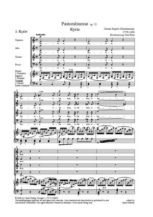 Schiedermayr: Pastoralmesse in C (Op.72; CDur)