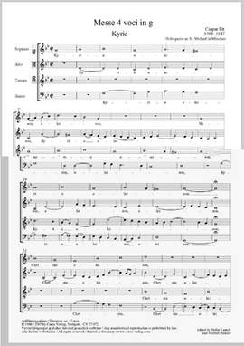 Ett: Messe 4 voci in g