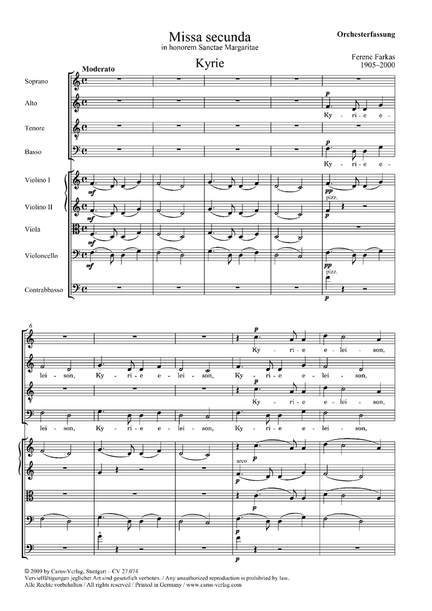 Farkas: Missa secunda