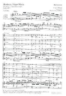 Mozart: Beata es, Virgo Maria (CDur)