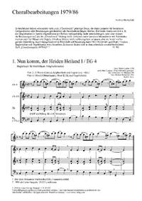 Bornefeld: Choralbearbeitungen 1979/86 + Choralbearbeitungen 1987