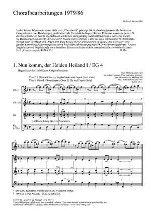 Bornefeld: Choralbearbeitungen 1979/86 + Choralbearbeitungen 1987