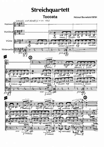 Bornefeld: Streichquartett