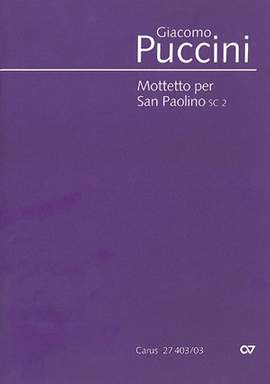 Puccini: Mottetto per San Paolino