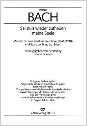 Bach, JS: Sei nun wieder zufrieden