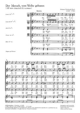 Bach, JC: Der Mensch, vom Weibe geboren
