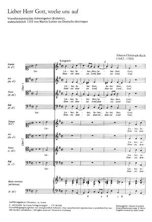 Bach, JC: Lieber Herr Gott, wecke uns auf