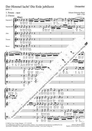 Bach, JS: Der Himmel lacht! Die Erde jubilieret (BWV 31)