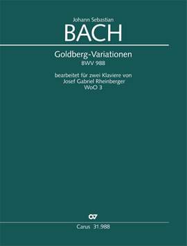 Bach, JS: Aria mit 30 Veränderungen (BWV 988; GDur)