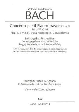 Bach, WF: Flötenkonzert in D (Fk 15c (BR WFB C 15); DDur)