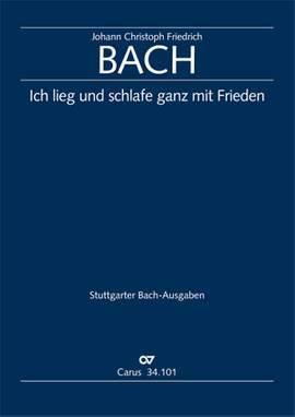 Bach, JCF: Ich lieg und schlafe (BR JCFB H 100)