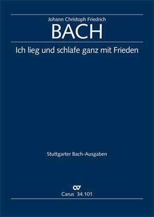 Bach, JCF: Ich lieg und schlafe (BR JCFB H 100)