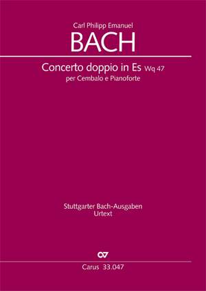 Bach, CPE: Concerto doppio per Cembalo e Pianoforte in Es (Wq 47; Es-Dur)