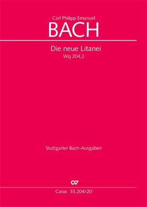Bach, CPE: Die neue Litanei 2 (Wq 204 no. 2)