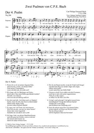 Bach, CPE: Zwei Psalmen