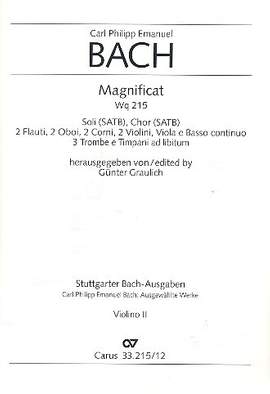Bach, CPE: Magnificat (Wq 215): Orchestral Violin 2