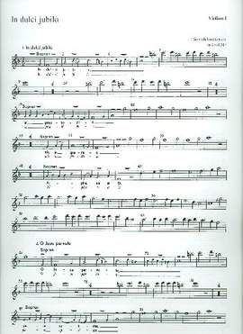 Buxtehude: In dulci jubilo (BuxWV 52; F-Dur): Orchestral Violin 1