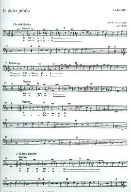 Buxtehude: In dulci jubilo (BuxWV 52; F-Dur): Orchestral Cello