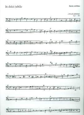 Buxtehude: In dulci jubilo (BuxWV 52; F-Dur): Orchestral Bass Continuo