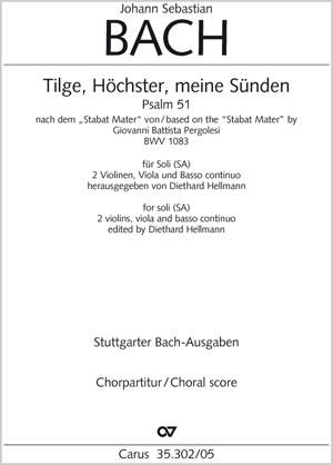 Johann Sebastian Bach: Tilge, Höchster, meine Sünden (Psalm 51)