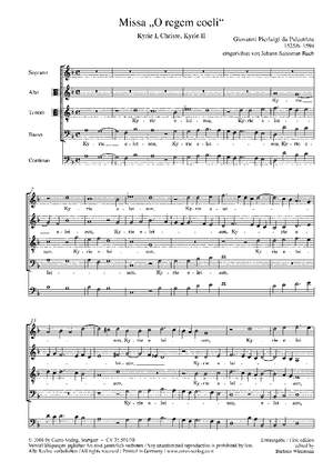 Palestrina/Bach: Fünf KyrieVertonungen