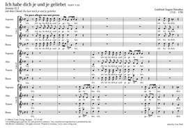 Homilius: Ich habe dich je und je geliebet (V.64; FDur)