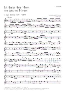 Ich danke dem Herrn vom ganzen Herzen (TVWV 7:14; F-Dur): Orchestral Violin 2