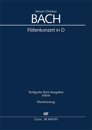 Bach, JC: Concerto per il Flauto traverso in D / Flötenkonzert in D (Warb C 79; D-Dur)