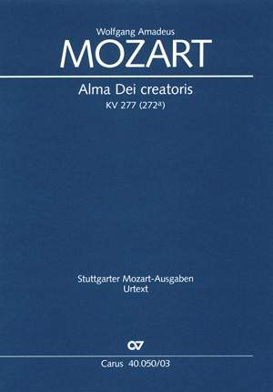 Mozart: Alma Dei creatoris (KV 277 (272a); F-Dur)