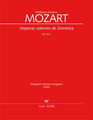 Mozart: Vesperae solennes de Dominica (KV 321)