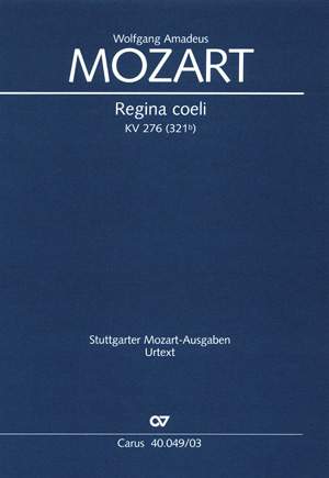 Mozart: Regina coeli in C (KV 276 (321d); C-Dur)
