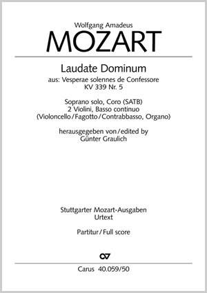 Mozart: Laudate Dominum in F (KV 339 no. 5; F-Dur)
