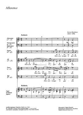 Bruckner: Afferentur (WAB 1; FDur)