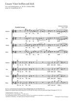 Brahms: Unsere Väter hofften auf dich (Op.109 no. 1; F-Dur) Product Image