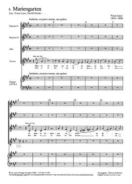 Liszt: Mariengarten (S 62; ADur)