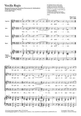 Liszt: Vexilla regis (S 50 no. 8; eMoll)